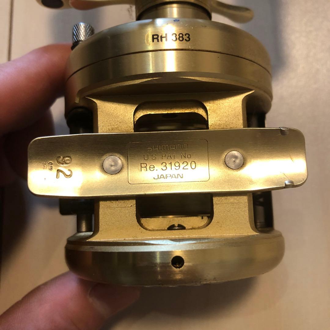 ゴールド ベイトリール ダブルハンドル