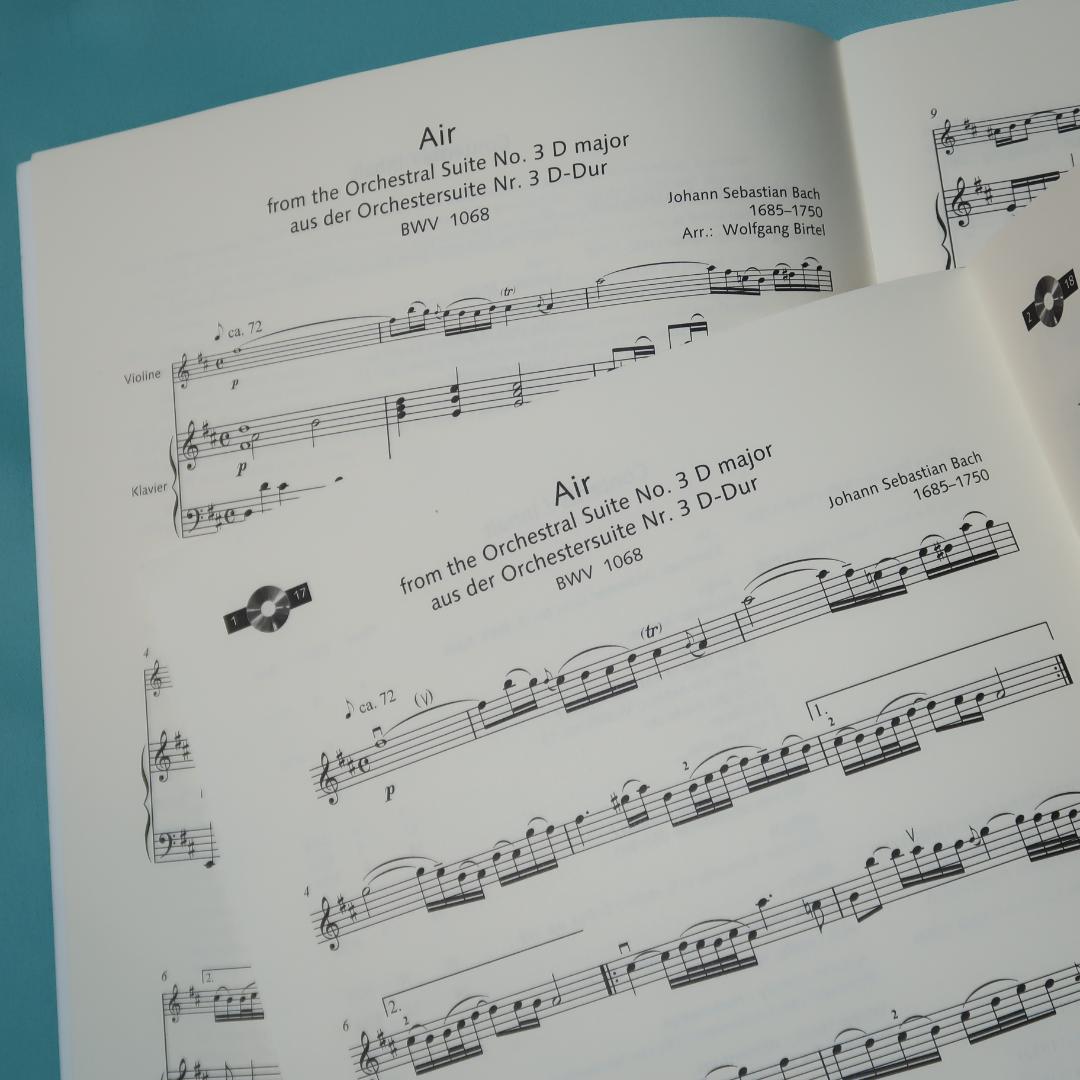 セール！洋楽譜　イージーコンサートピース　ヴァイオリンとピアノ3　パート譜CD付