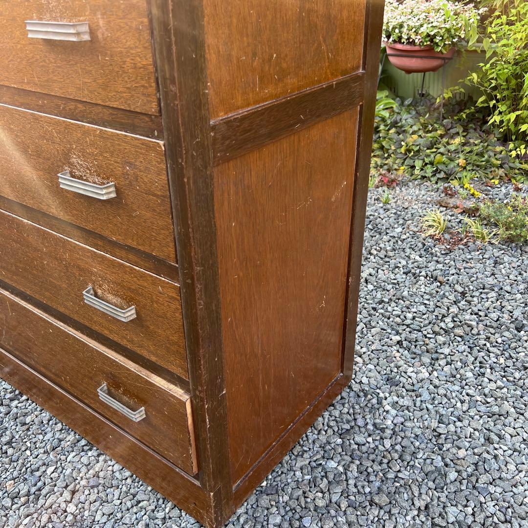 昭和レトロ 箪笥 古民家 チェスト 引き出し 木製 古家具 アンティーク 当時物