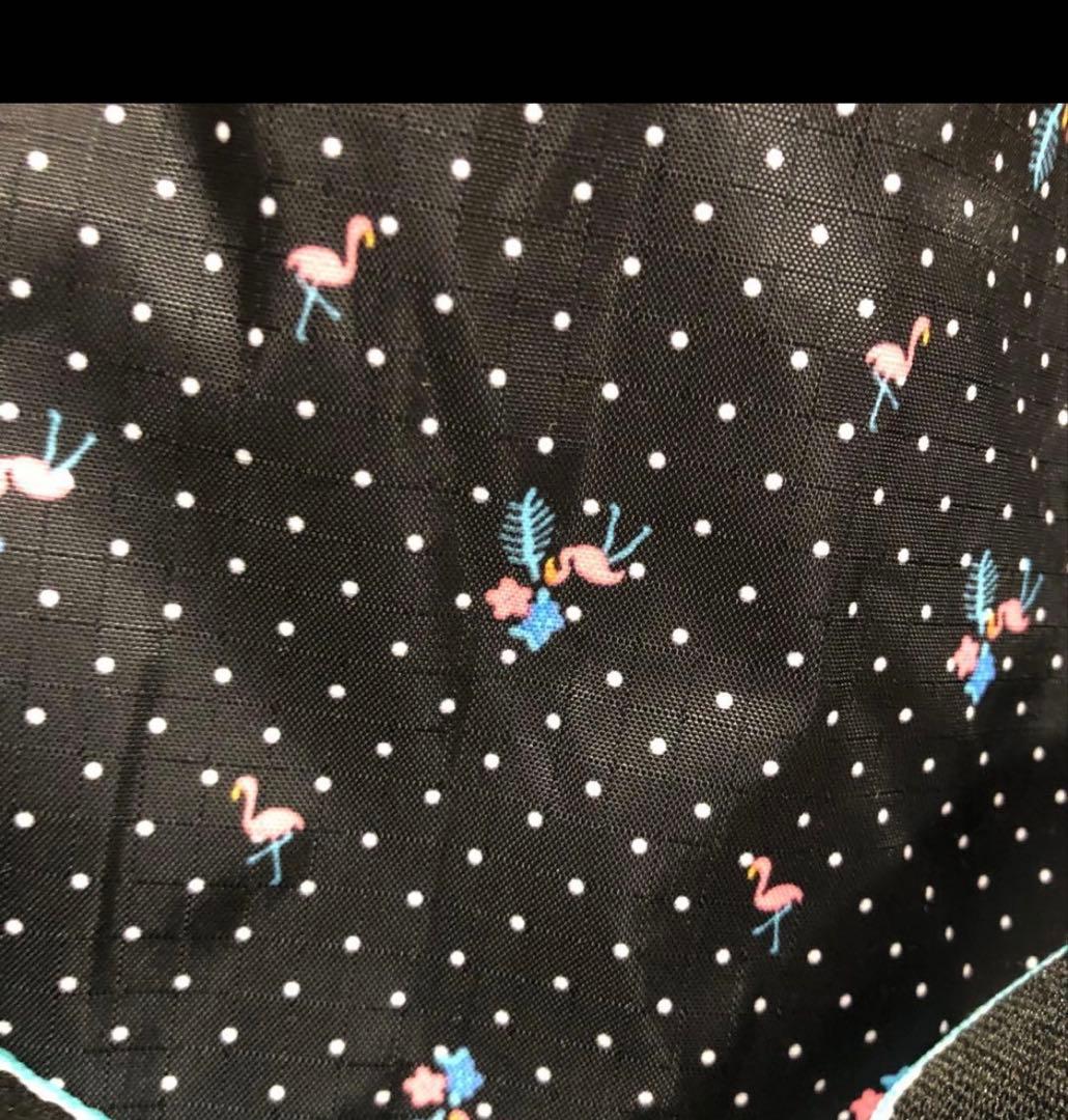 新品【LeSportsac】ボストンバッグ フラミンゴ　黒　ポーチ付き　セット②