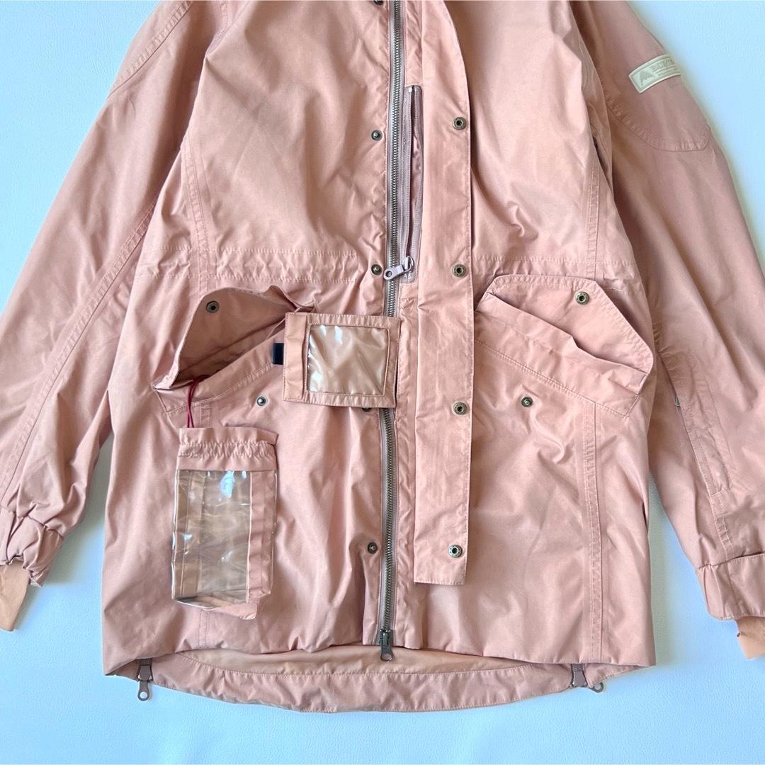 4921【美品】バートン　ジャケット ファー付き ゴアテックス ピンクベージュ