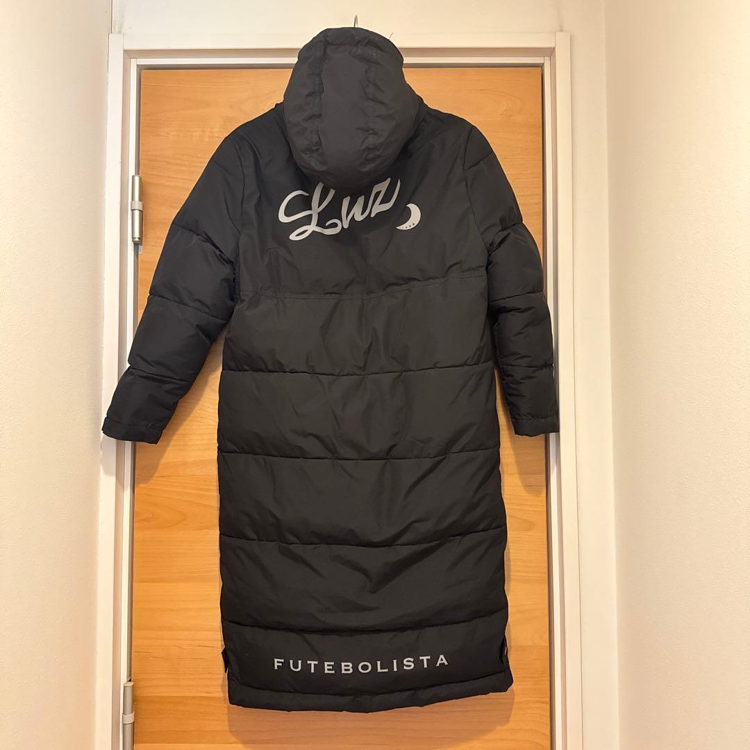 ルースイソンブラ　フード付き ブラックベンチコート 150-160