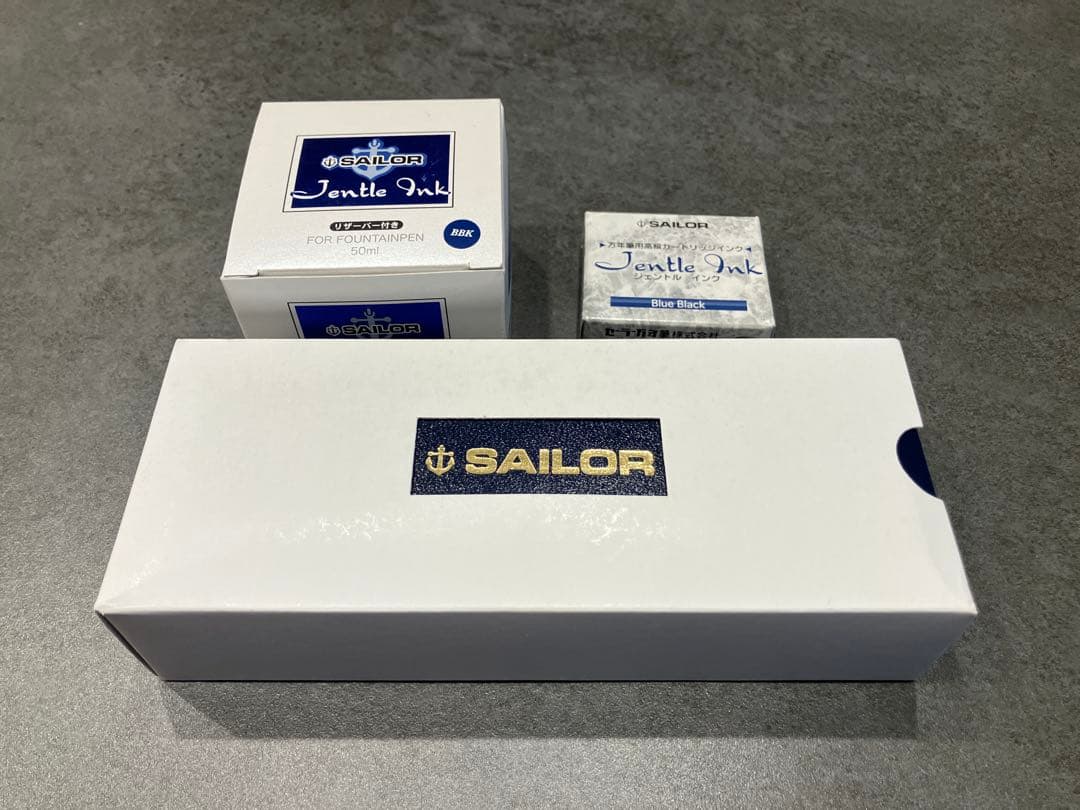 SAILOR ブラック 万年筆 14k カートリッジ付　未使用