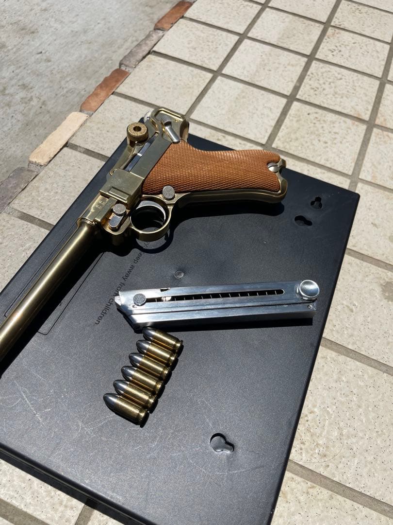 時田しろくま ルガーP08 マルシン　おまけPPK固定ガスGUN