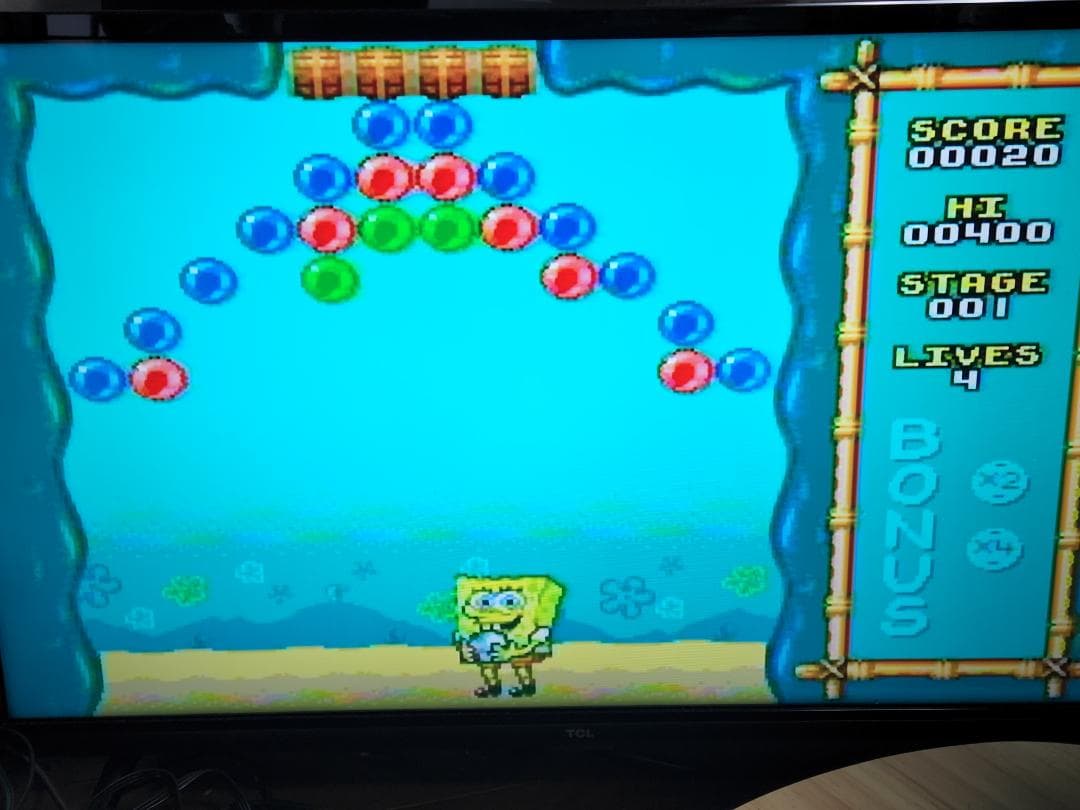 【未使用品】スポンジボブ　TVゲーム（外国製）レトロゲーム風