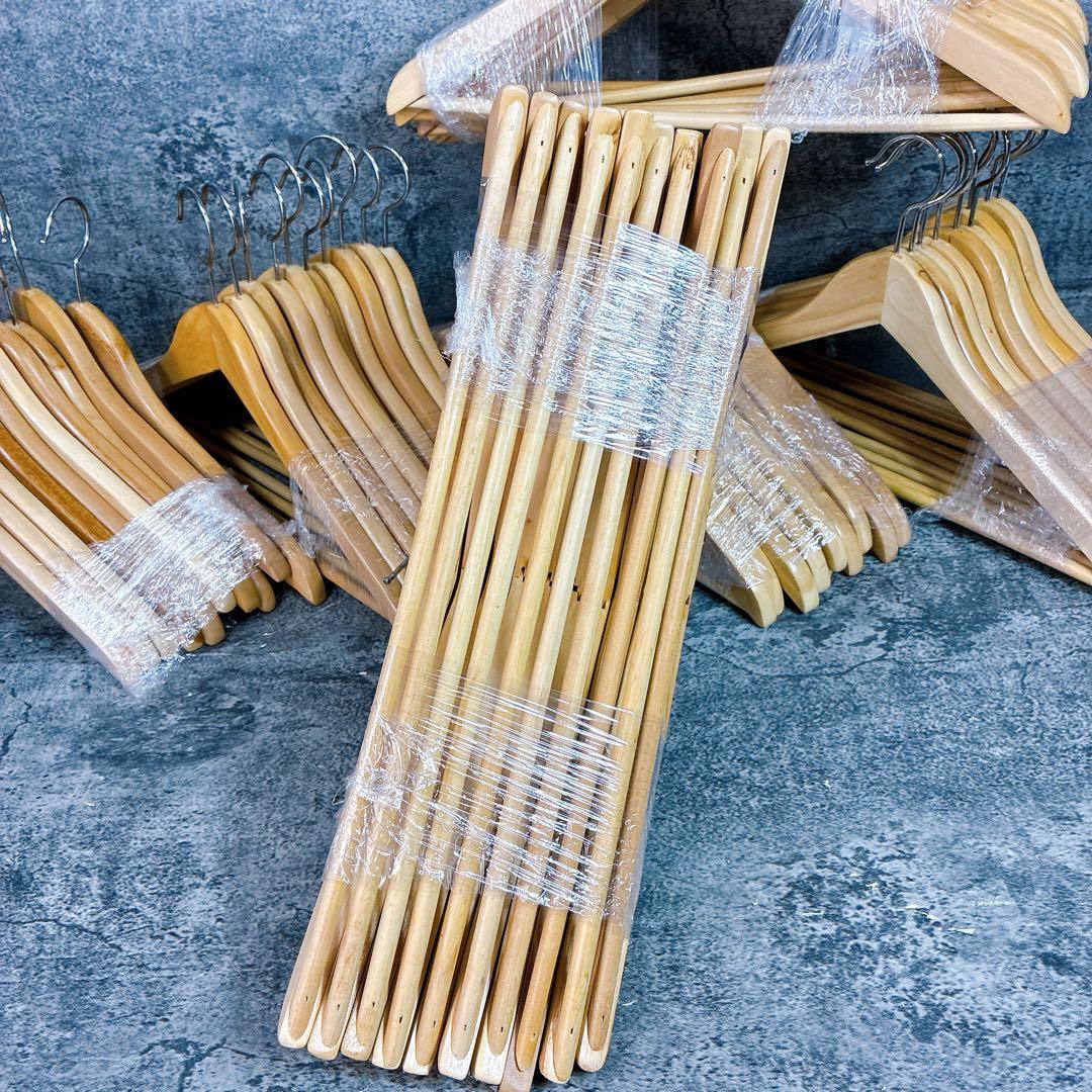 木製ハンガーセット60本　まとめ