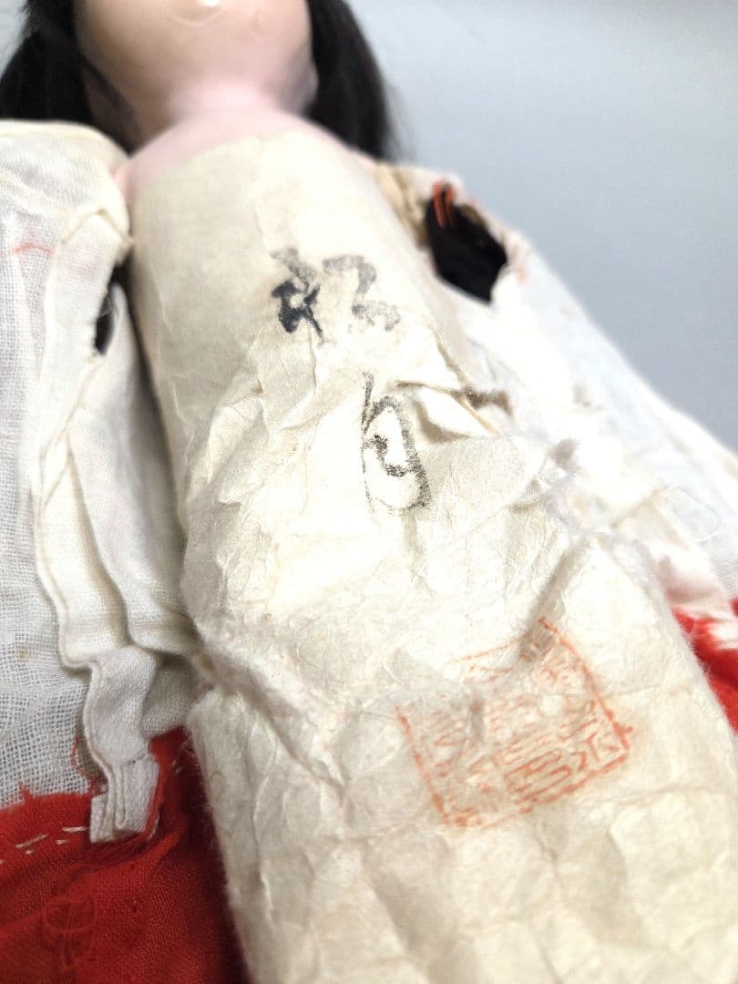 古い市松人形 　女の子　松月作