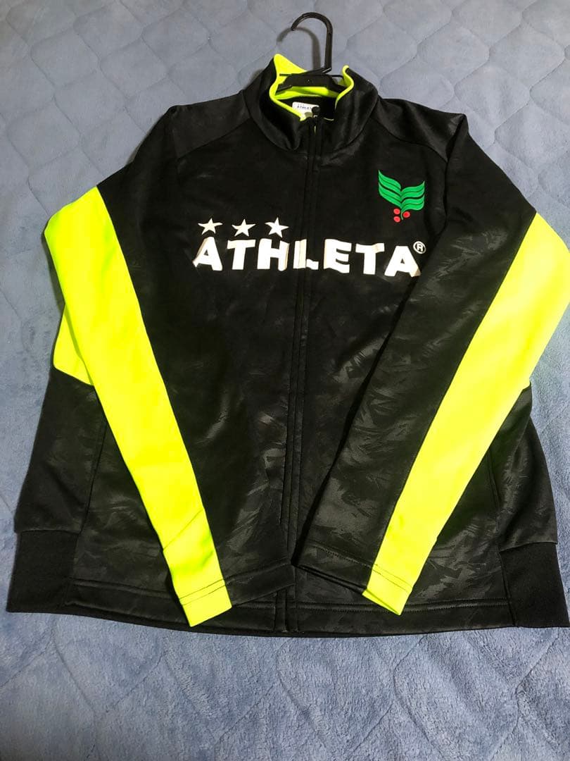 ATHLETA ジャージ 上下セット ブラック/イエロー　サイズＬ