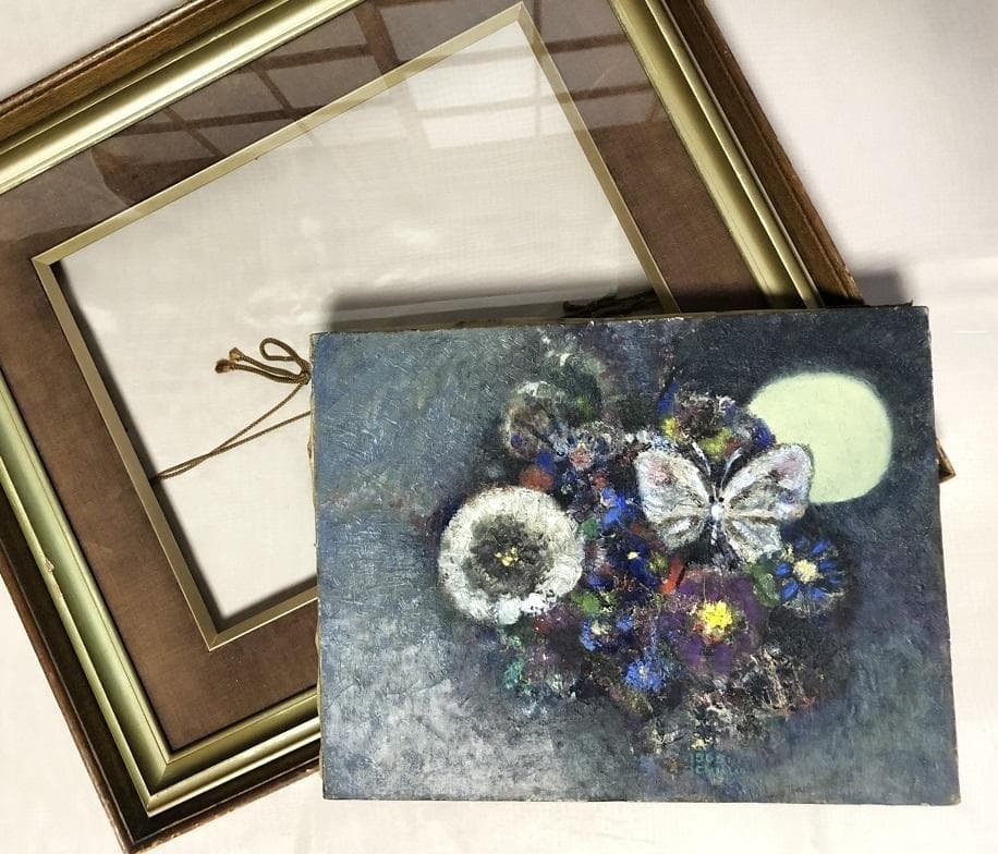 【 市村三男三 作品 】　1965年　油彩　真作