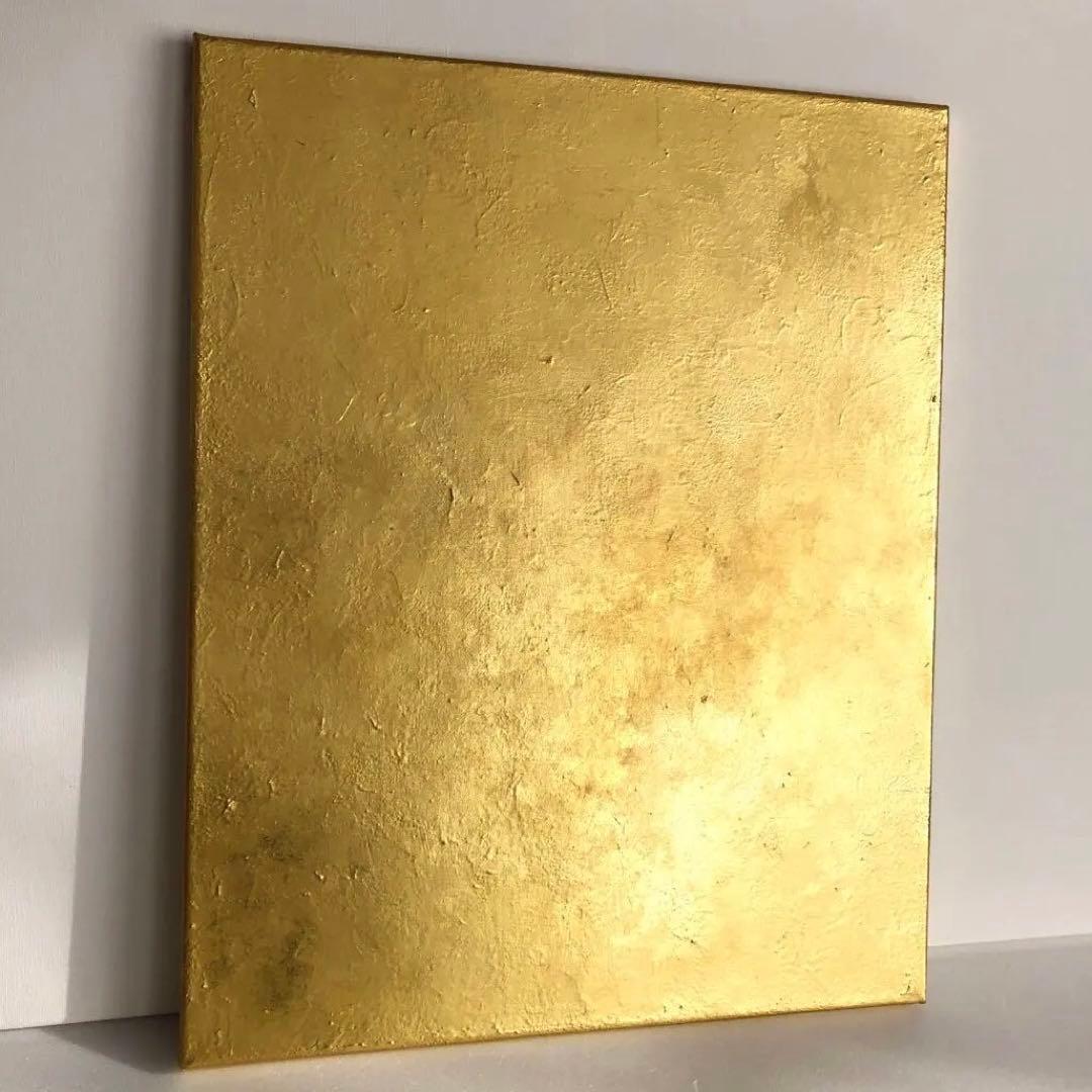 ゴールドアート＊テクスチャーアート抽象画アクリル画現代アート輝く光金箔絵画原画