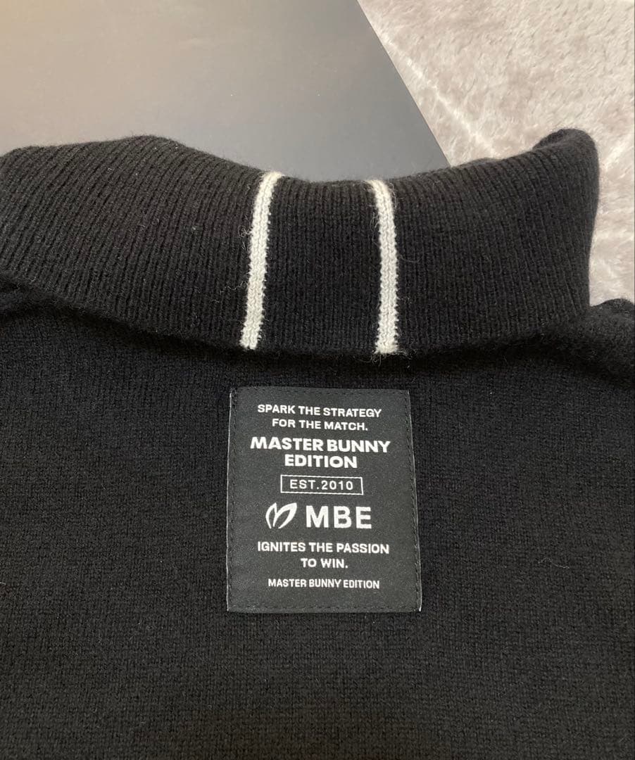 新品 パーリーゲイツ マスターバニー カシミヤ100％ ニット (5)L/黒