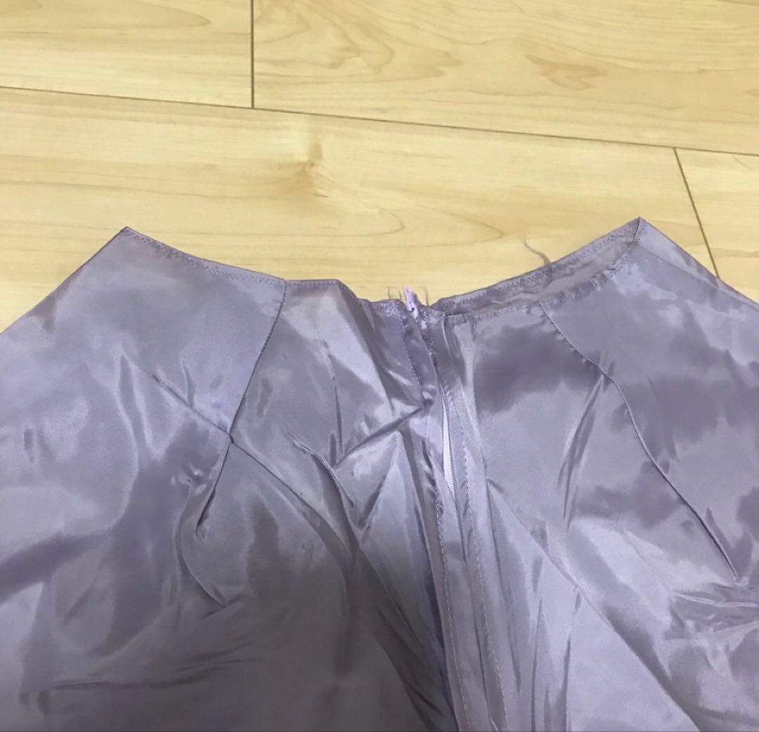 手作りダンス衣装　薄紫 ロングベスト　ワイドパンツ