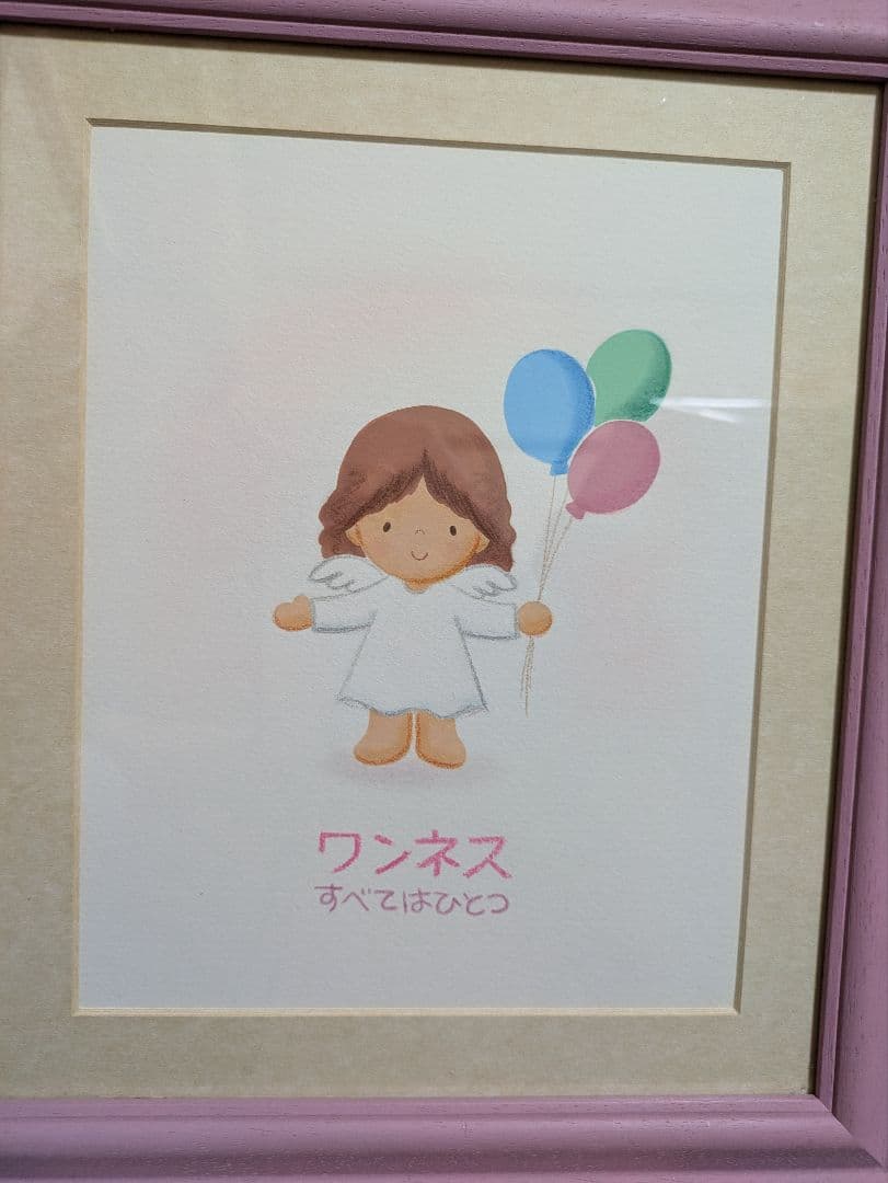 守護天使パステル画１点物[原画]最終値下げ