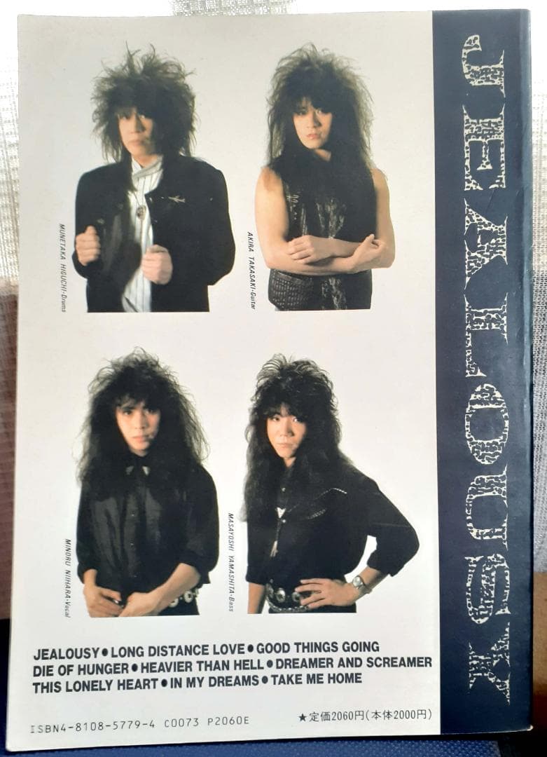 「LOUDNESS」JEALOUSY　バンドスコア　ラウドネス　超希少♪