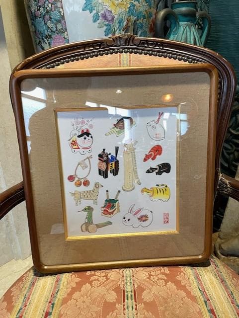 日本の12支イラスト フレーム付き