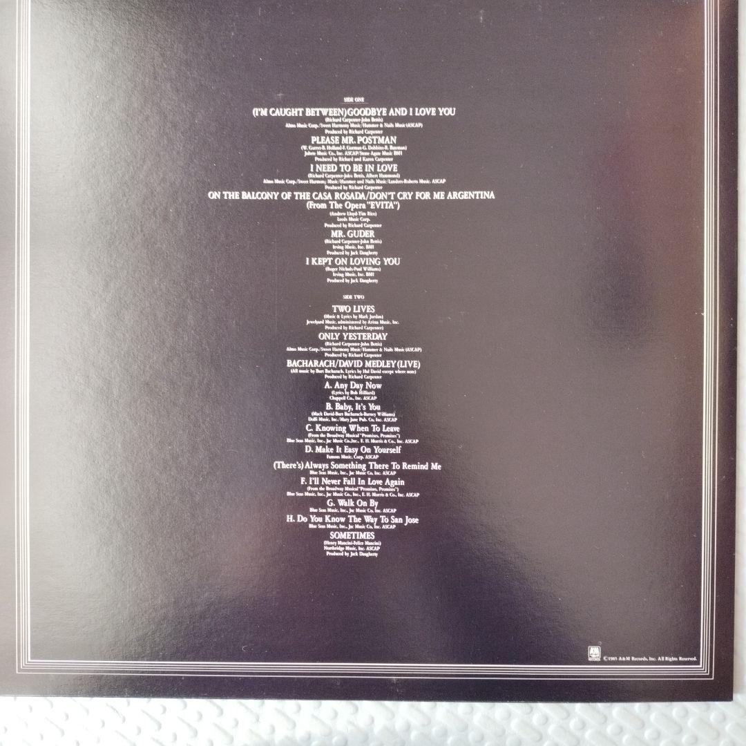 レコード カーペンターズ アンソロジー（4枚組）