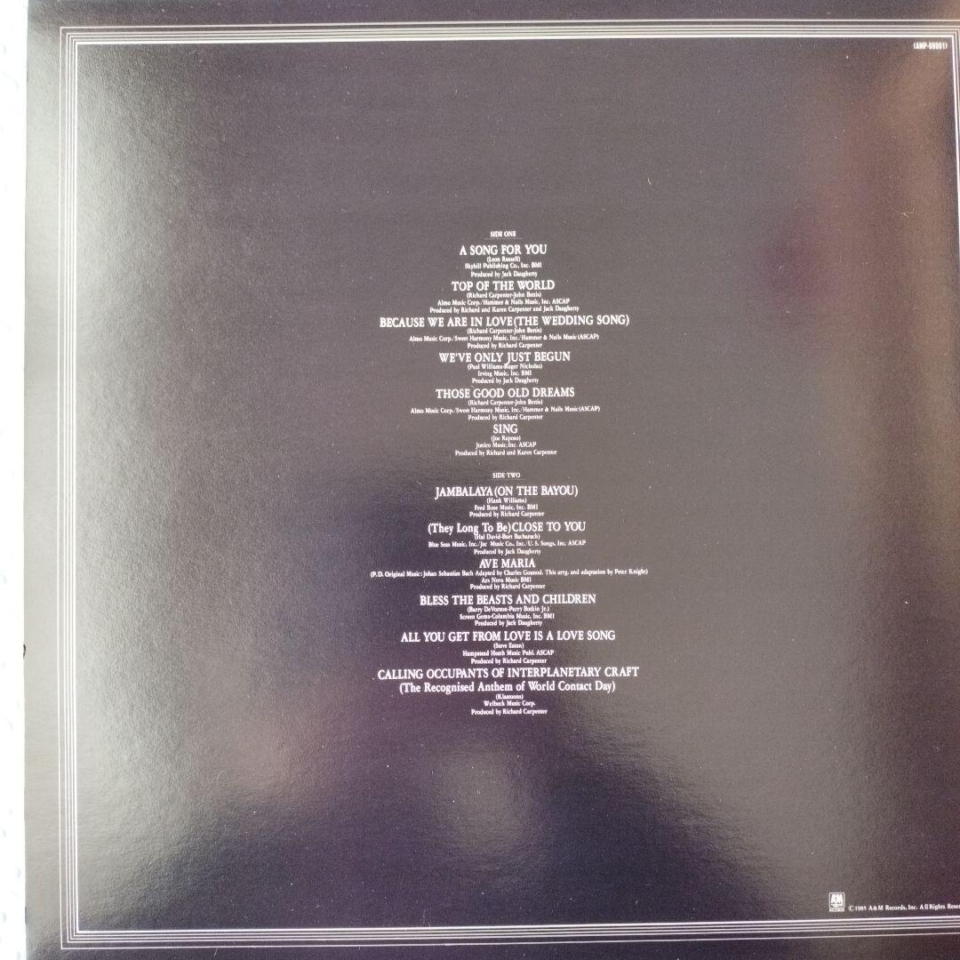 レコード カーペンターズ アンソロジー（4枚組）