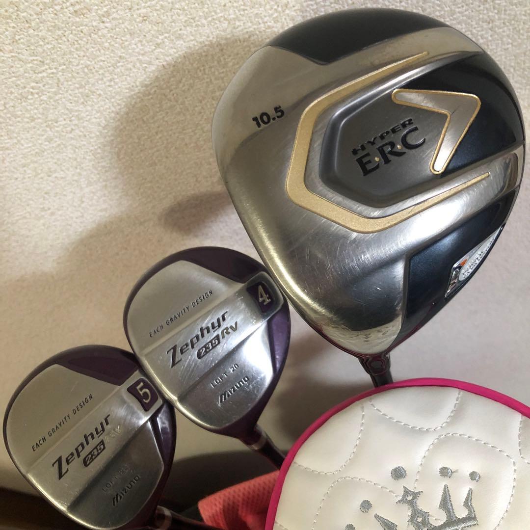 入手困難 レフティ レディース 完璧なゴルフセット キャロウェイ ミズノ クーガ