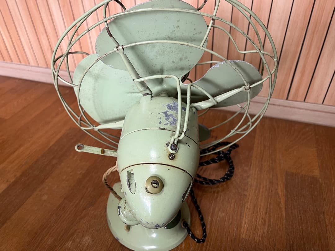 卓上レトロ扇風機　　日立 M-6032　通電確認済み