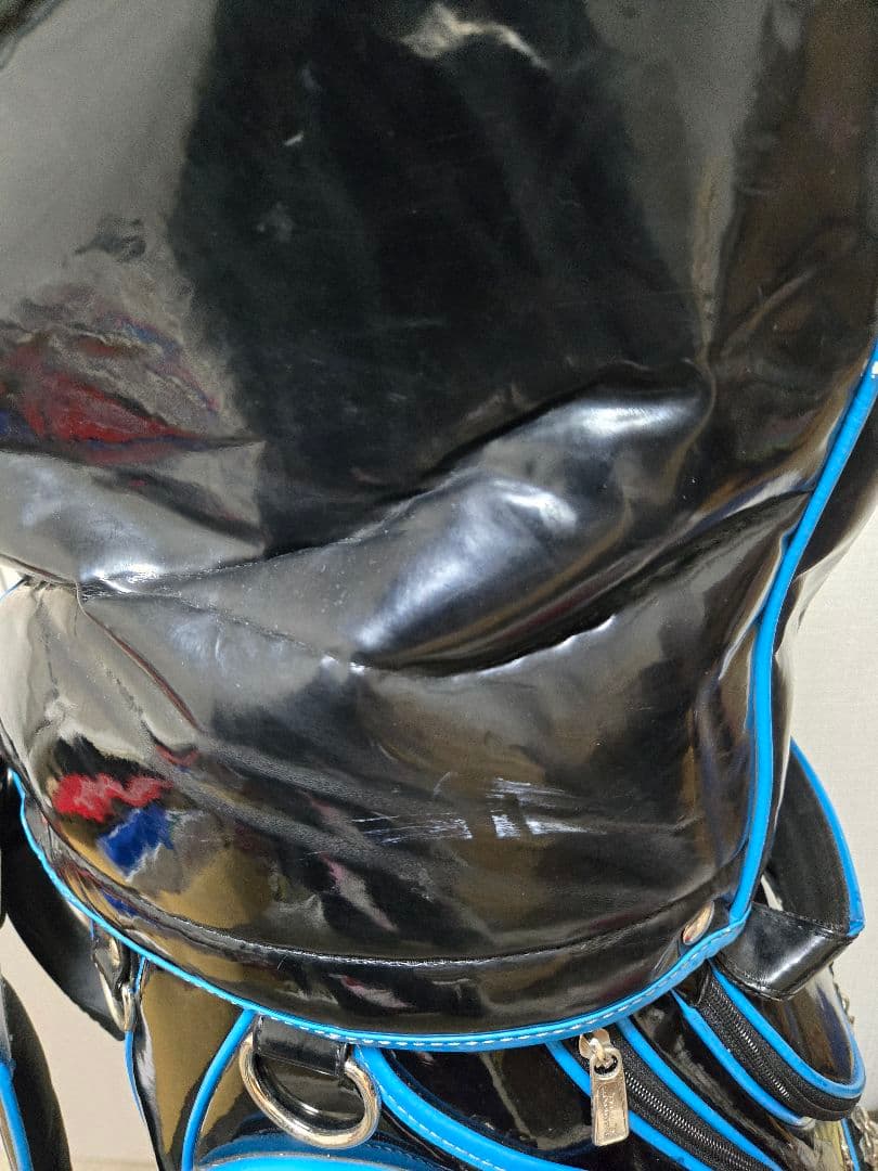 RomaRo キャディバッグ ブルー ブラック エナメル ロマロ