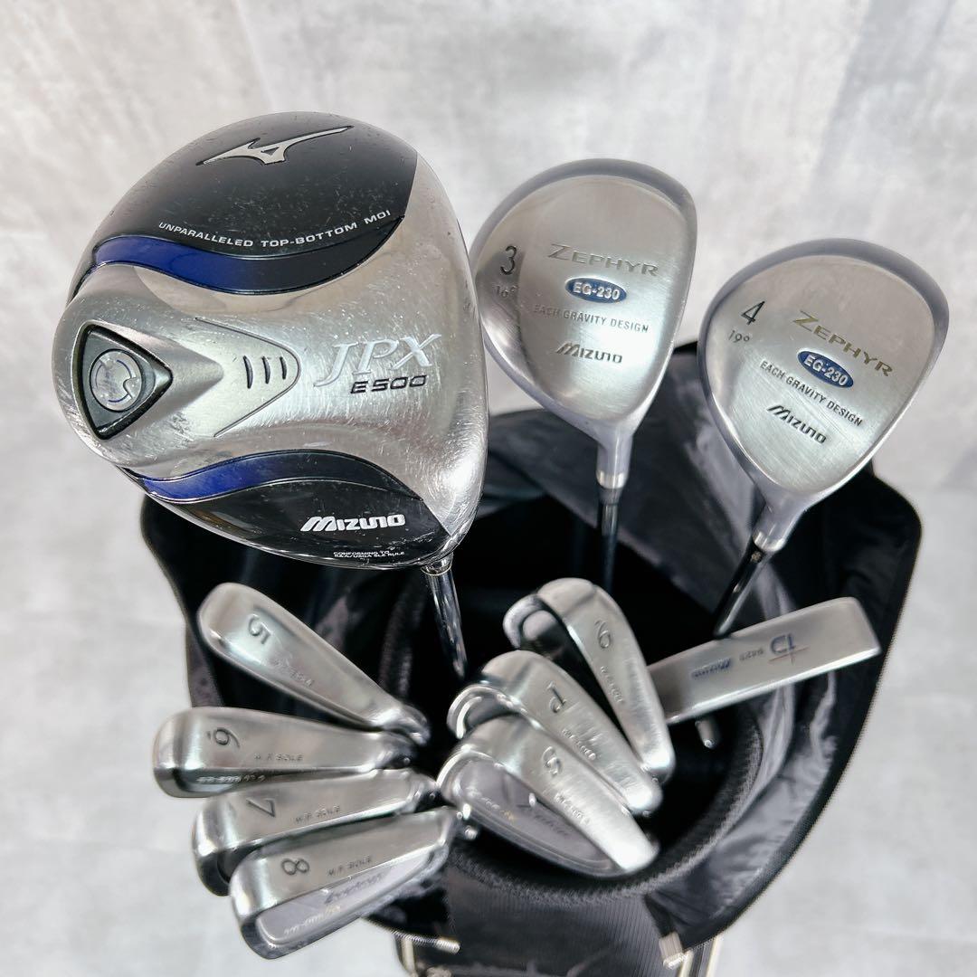 V294 ミズノ JPX ZEPHYR メンズ ゴルフ クラブセット 12点 R