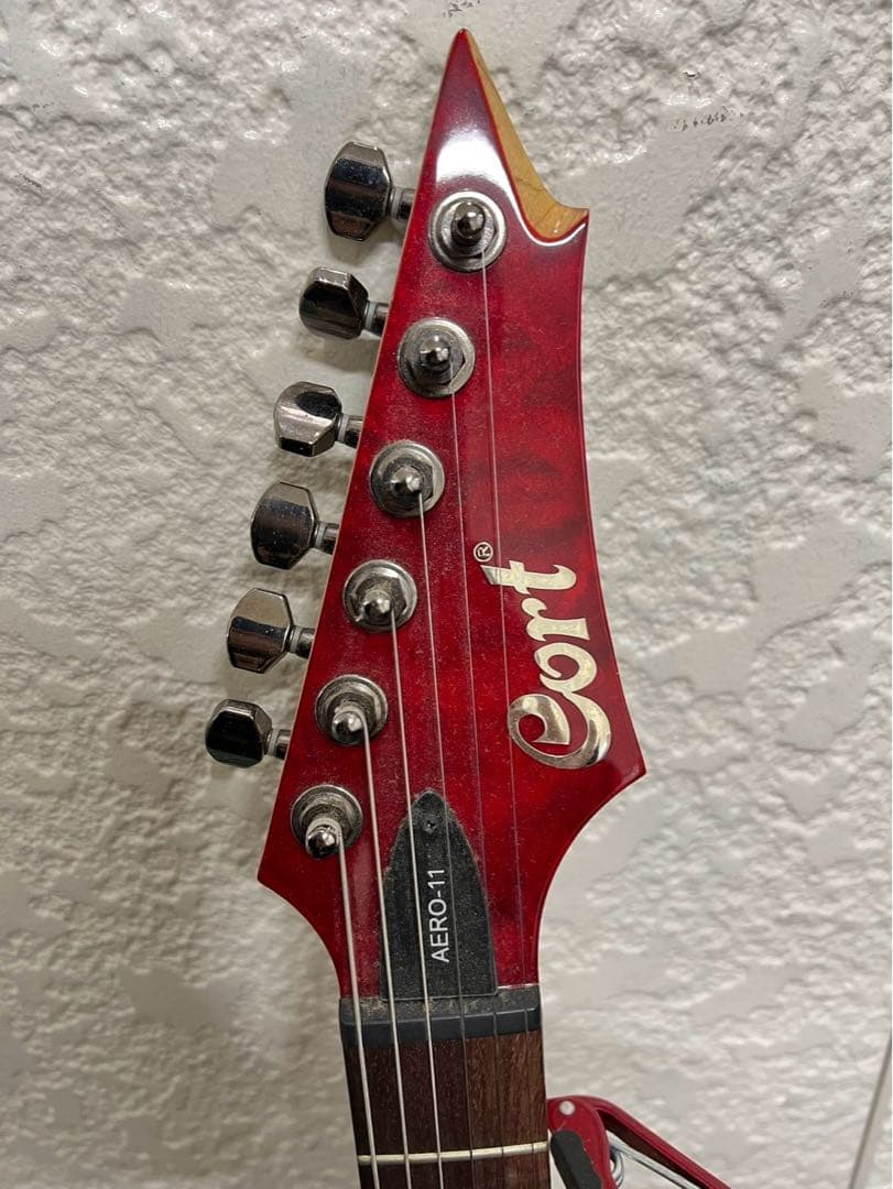 Cort エレキギター レッド ギターケース付き