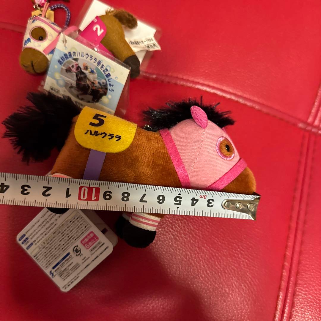 高知競馬♡ハルウララ　ぬいぐるみ＆ストラップ　まとめ売り　ピンク/にんじん/ぞう