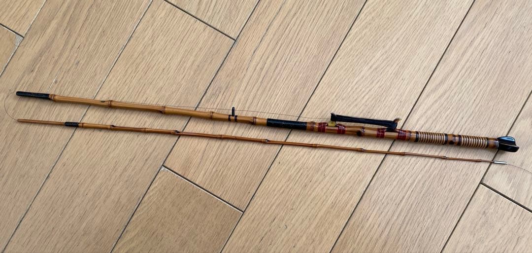 最終　江戸和竿　実釣未使用・完品　ハゼ用水雷竿　東作一門　寿代作　2継　93ｃｍ