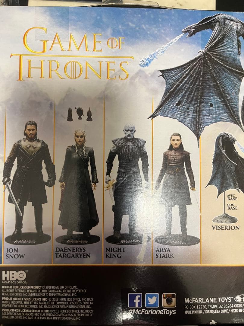 希少美品　ゲームオブスローンズ　5体セット　ビセリオン　デナーリス　等　ドラゴン