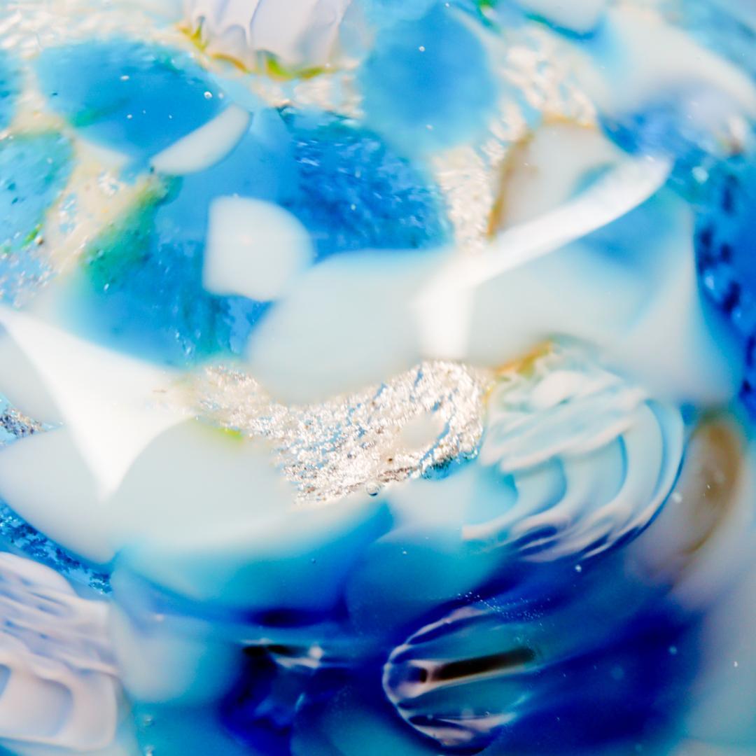 Murano Glass ミルフィオリ ペーパーウエイト 硝子細工