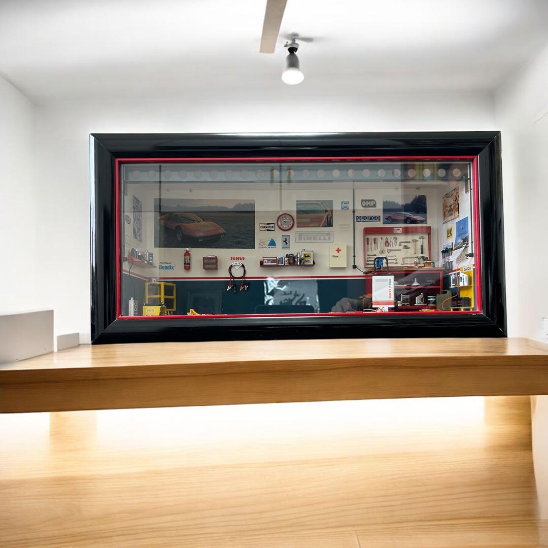 超希少ガレージ ジオラマ　フェラーリ　ジョアン・フェレット・カーボネル作