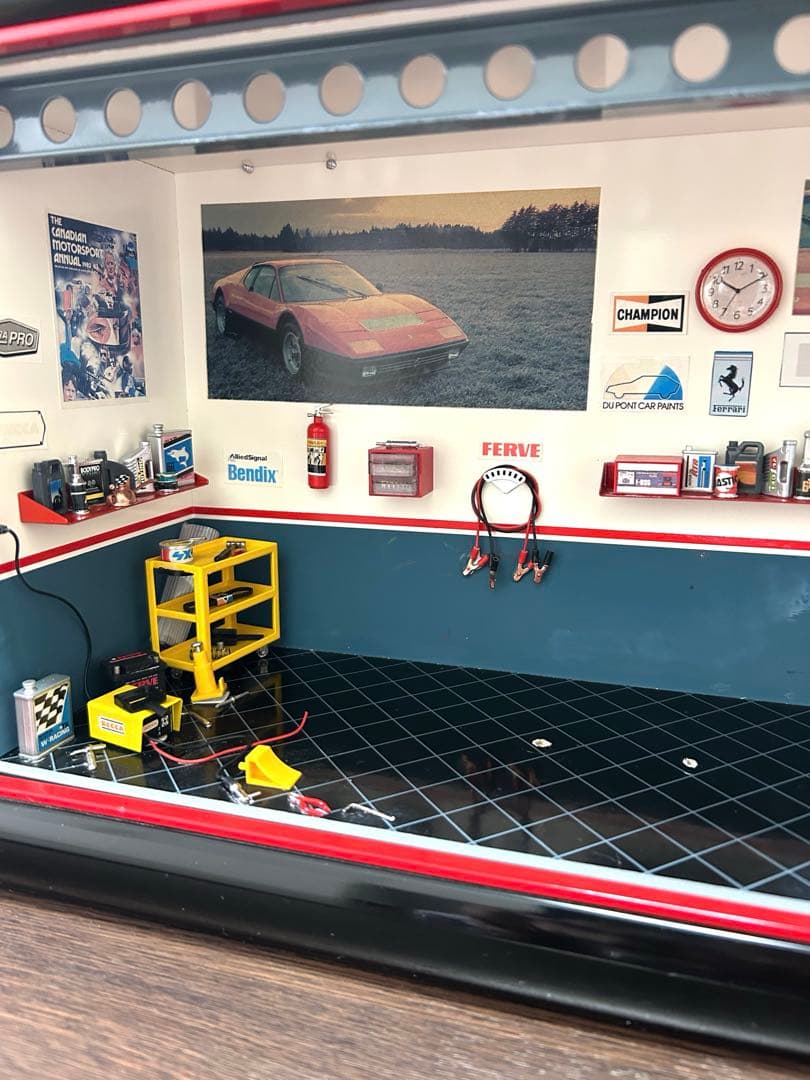 超希少ガレージ ジオラマ　フェラーリ　ジョアン・フェレット・カーボネル作