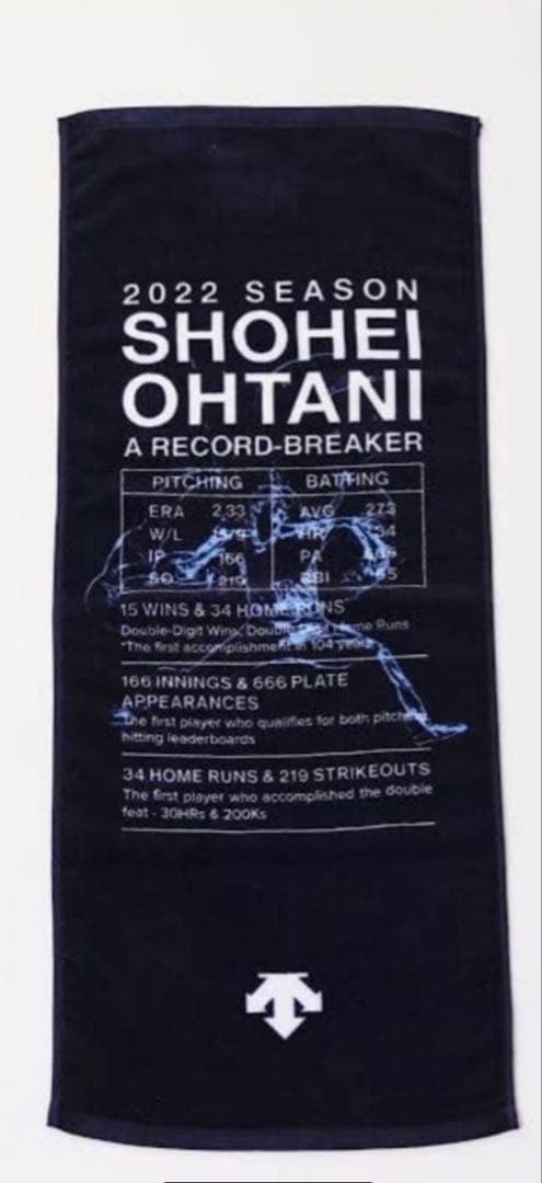 貴重！数量限定大谷翔平 DESCENTEコラボTシャツ・タオルセット