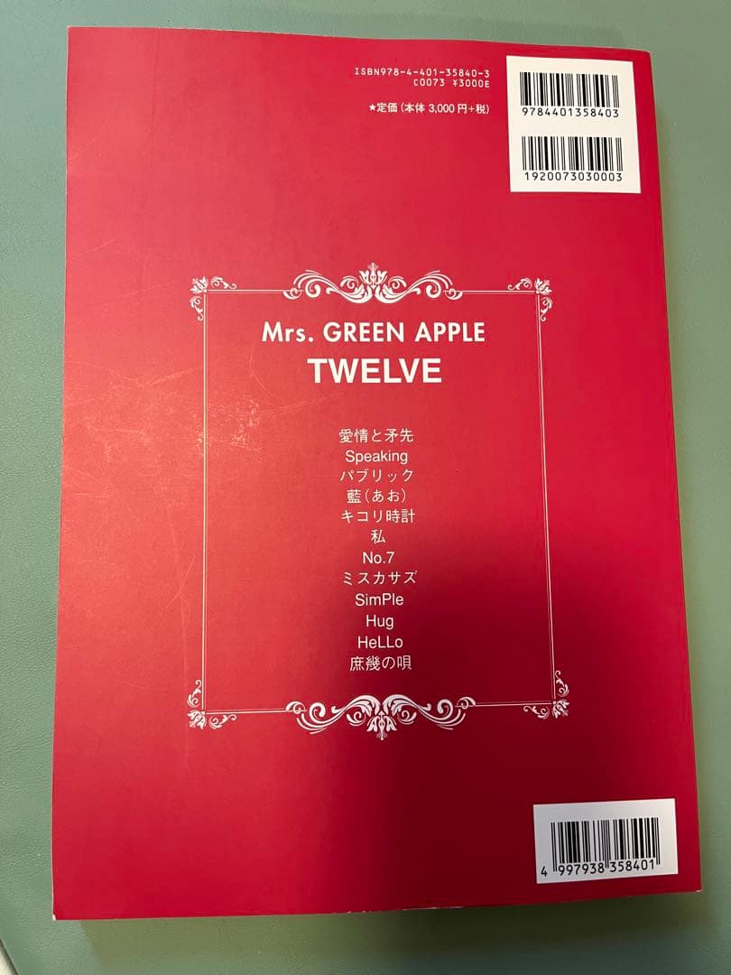 バンドスコア Mrs.GREEN APPLE ミセス グリーンアップル