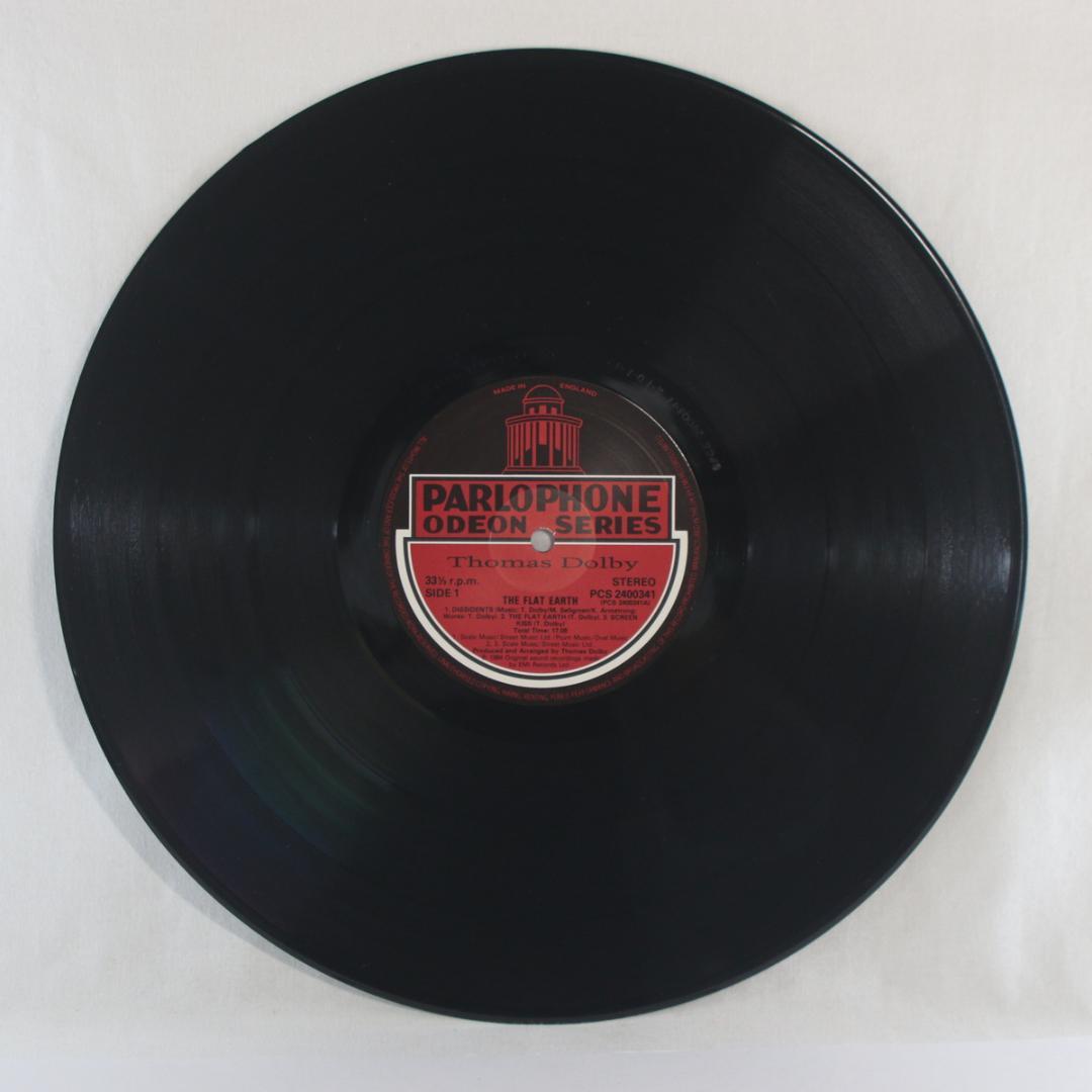 英LP Thomas Dolby The Flat Earth UKオリ初回プレ