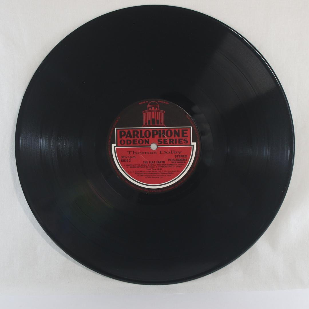英LP Thomas Dolby The Flat Earth UKオリ初回プレ