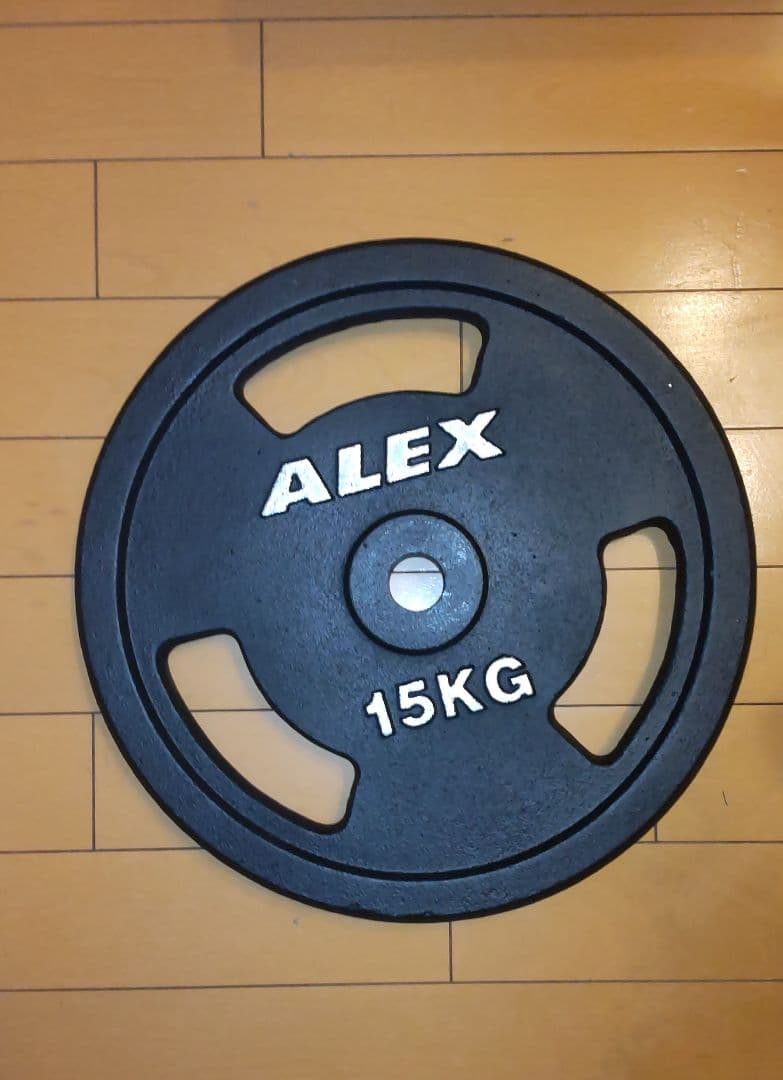 美品 ALEX 15kgプレート2枚 28mm 用