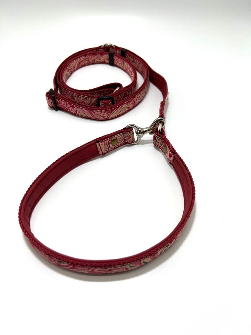 犬　首輪とショルダーリードのセット ハンドメイド