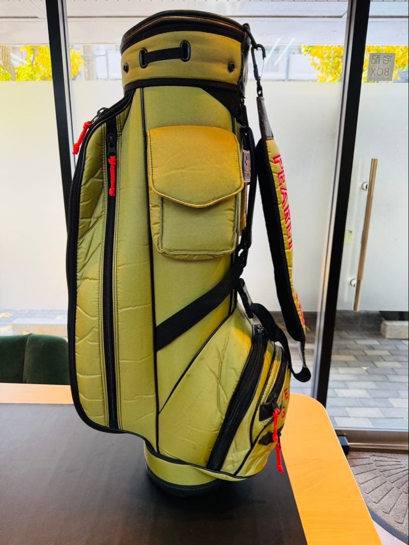 【廃盤】パーリーゲイツ キャディバッグ カーキ ヴィンテージ