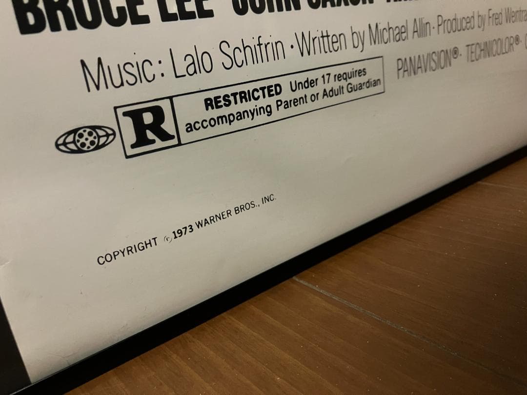 激レア！US ワンシート★ブルースリー「燃えよドラゴン」特大 ポスター