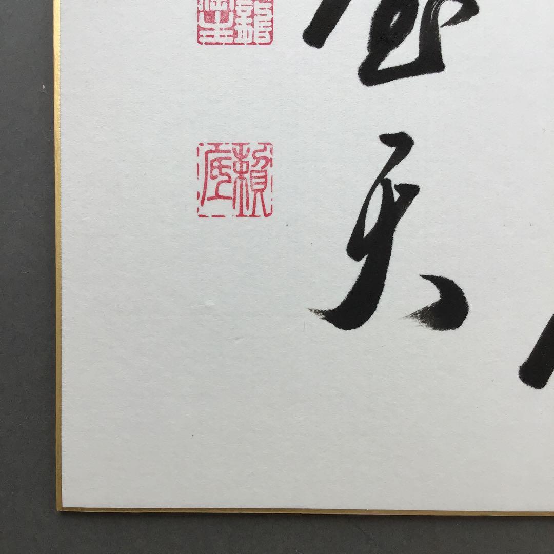 色紙　臨済宗相国寺　記念　松國大龍　畳紙　配送用袋　S1030SSD