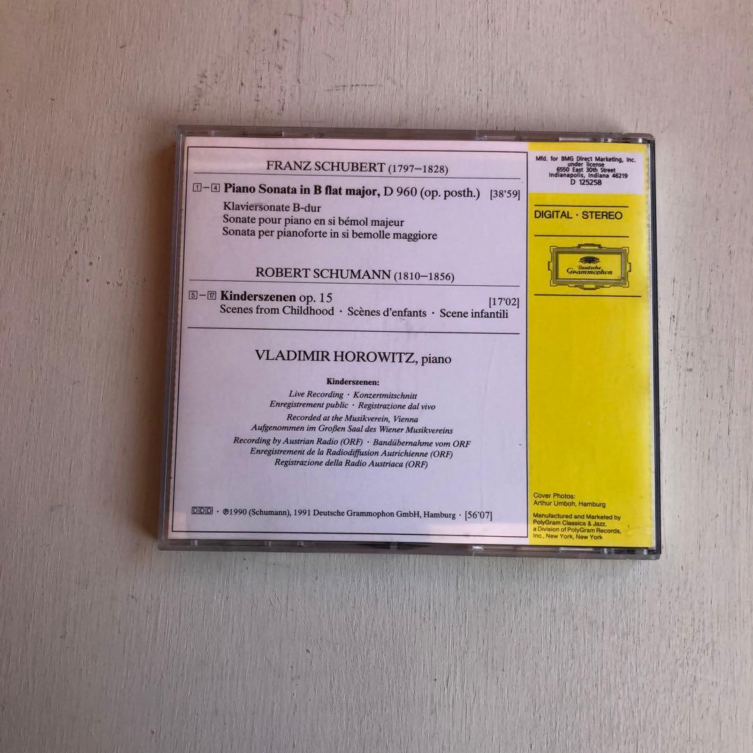 輸入 Horowitz The Poet ザ・ポエト ホロヴィッツ シューベルト