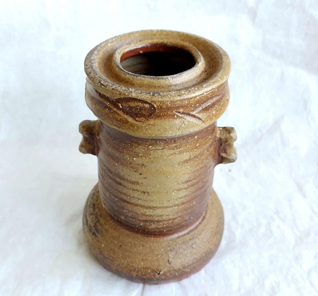 備前耳付花入 (未使用 新品同様)