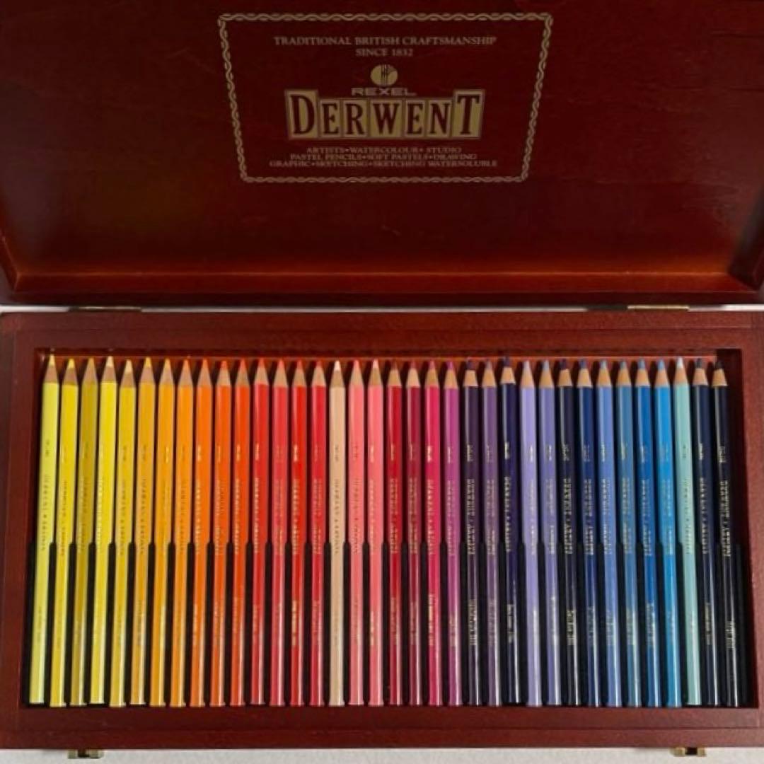 DERWENT ダーウェント ARTISTS アーチスト 色鉛筆72色 木箱