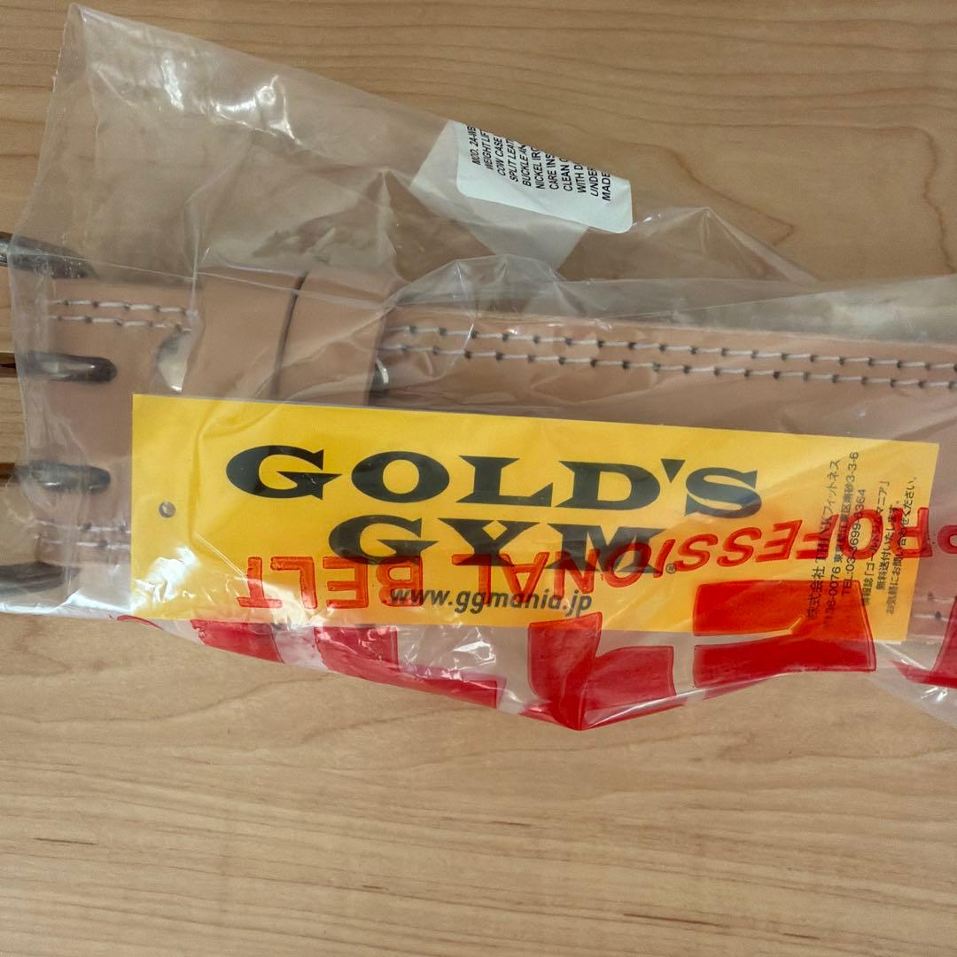 GOLD'S GYM EX レザーベルト G3322 M