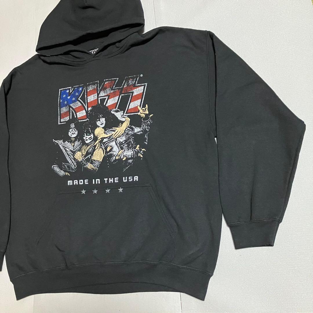 KISS イギリス製「モンスター～地獄の獣神」公式 フーディー 黒XL