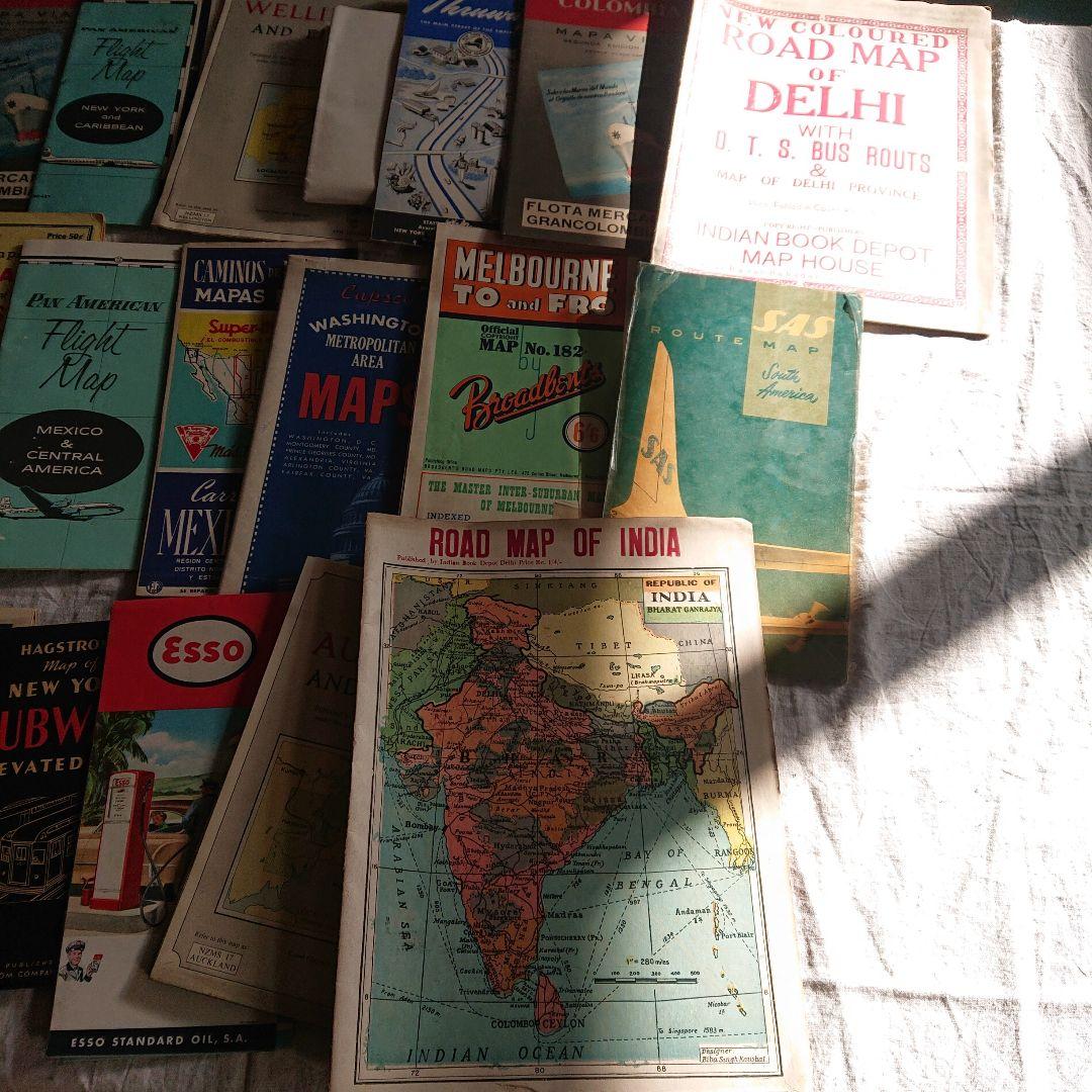 1950年頃 海外　外国 いろいろ ヴィンテージ旅行ガイド 地図 コレクション