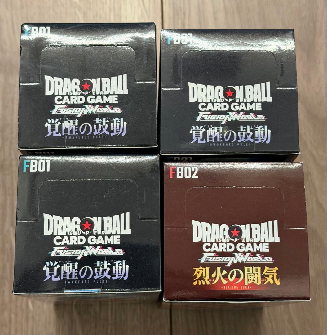 【新品・未開封】ドラゴンボール ブースターパック 覚醒の鼓動　烈火の闘気4BOX