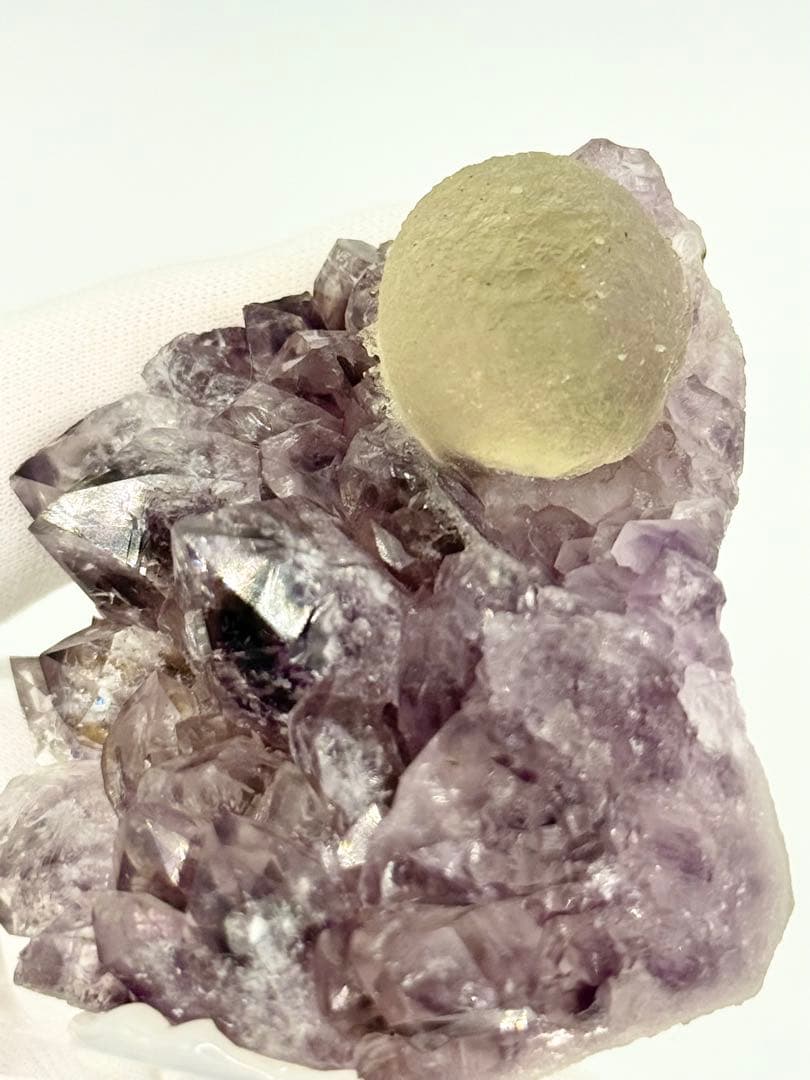 球状フローライト　インド産　蛍石　原石標本　鉱物標本　原石　ポンデリング