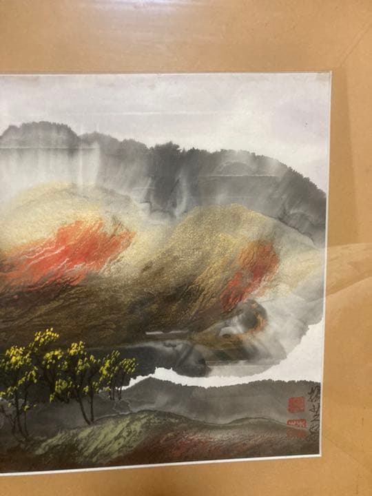 水墨画　絵画　絵　骨董品　掛軸